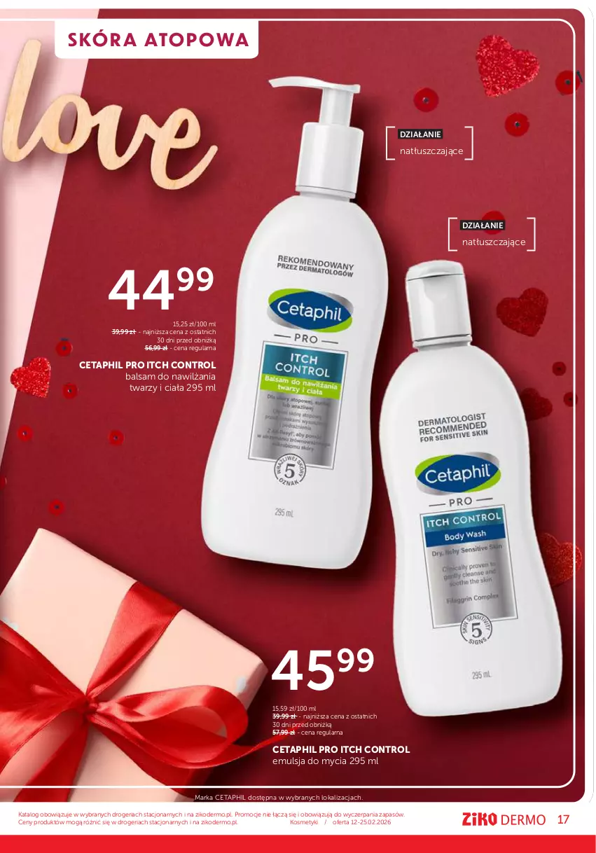 Gazetka promocyjna Ziko - Gazetka Ziko Dermo - ważna 12.02 do 25.02.2026 - strona 17 - produkty: Cetaphil, Control, Emulsja, Emulsja do mycia