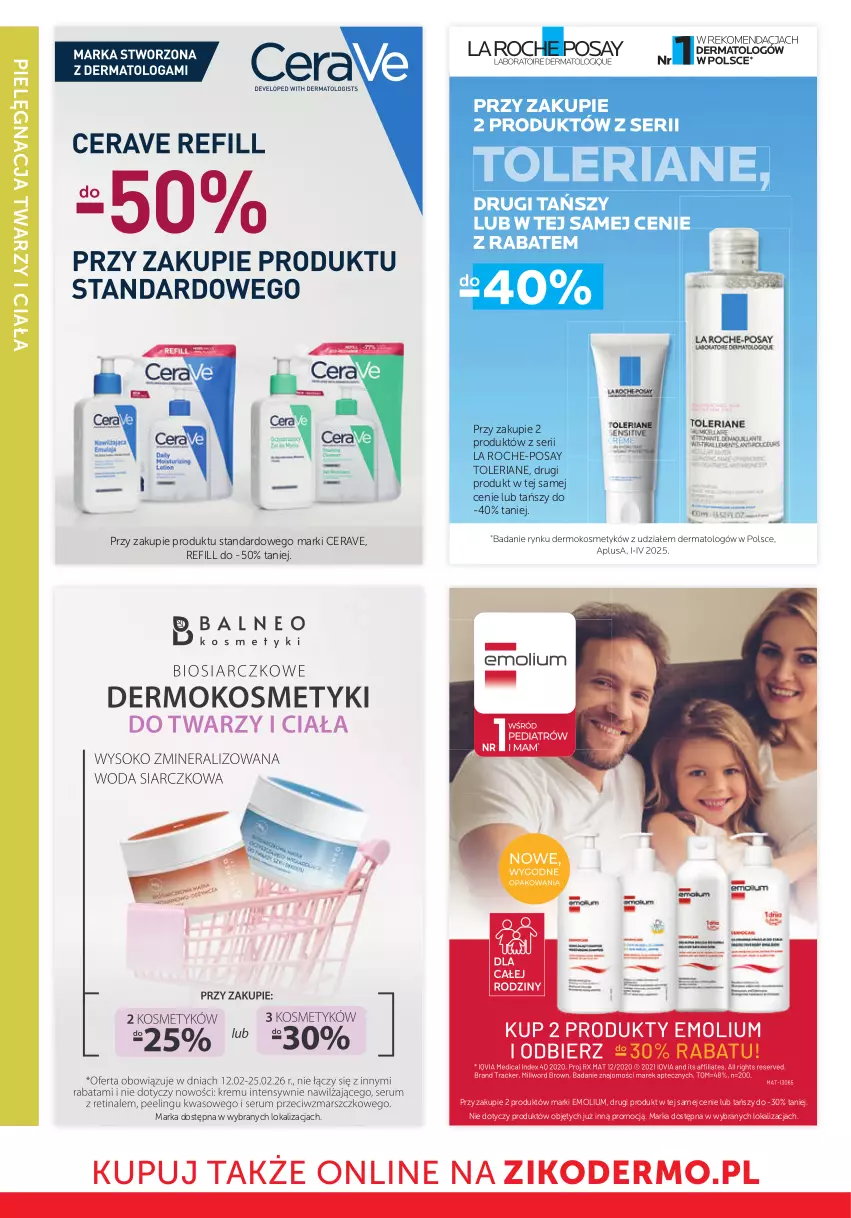 Gazetka promocyjna Ziko - Gazetka Ziko Dermo - ważna 12.02 do 25.02.2026 - strona 18 - produkty: CeraVe, Emolium, La Roche-Posay, Ser