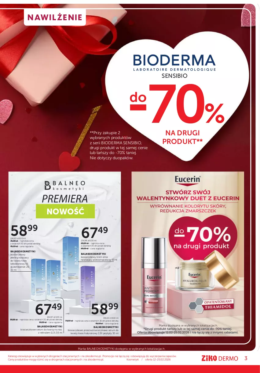 Gazetka promocyjna Ziko - Gazetka Ziko Dermo - ważna 12.02 do 25.02.2026 - strona 3 - produkty: Bioderma, Mars, Peeling, Rum, Ser, Serum, Serum do twarzy