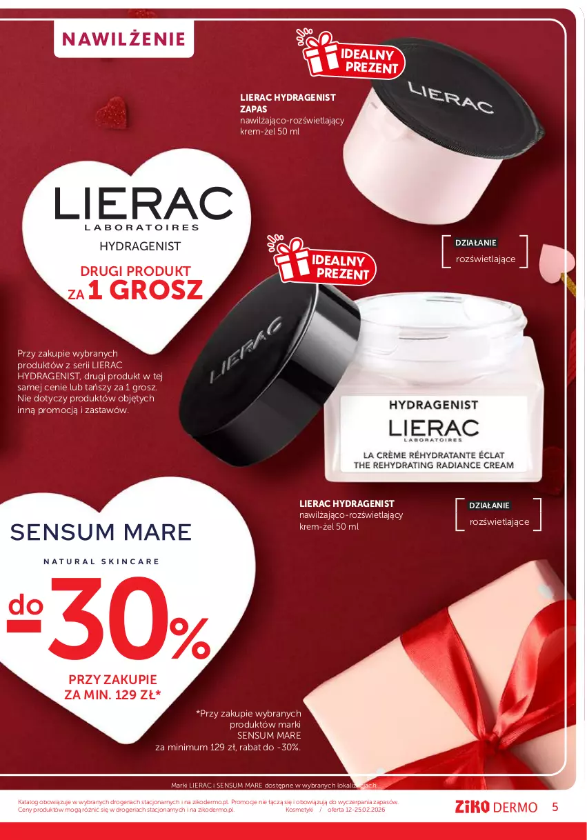 Gazetka promocyjna Ziko - Gazetka Ziko Dermo - ważna 12.02 do 25.02.2026 - strona 5 - produkty: Lierac, Ser