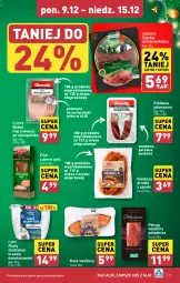 Gazetka promocyjna Aldi - Pełna oferta - Gazetka - ważna od 15.12 do 15.12.2024 - strona 11 - produkty: Polędwica, Sos, Filet z piersi gęsi, Beko, Karp, Szynka, Pstrąg, Pstrąg wędzony, Kiełbasa, Olewnik, Lisner