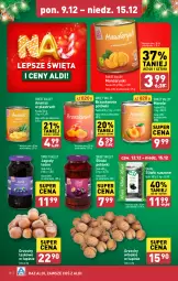 Gazetka promocyjna Aldi - Pełna oferta - Gazetka - ważna od 15.12 do 15.12.2024 - strona 18 - produkty: Orzechy włoskie, Mandarynki, Jagody, Ananas w plastrach, Ananas, Brzoskwinie