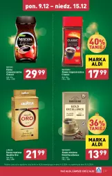 Gazetka promocyjna Aldi - Pełna oferta - Gazetka - ważna od 15.12 do 15.12.2024 - strona 27 - produkty: Nescafé, Kawa rozpuszczalna, Kawa mielona, Kawa, Lavazza