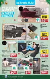 Gazetka promocyjna Aldi - Pełna oferta - Gazetka - ważna od 15.12 do 15.12.2024 - strona 46 - produkty: Top, Sos, Por, Koc, Wycieraczka, Taboret, Dywan