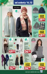 Gazetka promocyjna Aldi - Pełna oferta - Gazetka - ważna od 15.12 do 15.12.2024 - strona 49 - produkty: Bruno Banani, Spódnica, Sweter, Top, Szal, Czapka, Rajstopy, Spodnie, Fa