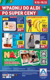 Gazetka promocyjna Aldi - Pełna oferta - Gazetka - ważna od 15.12 do 15.12.2024 - strona 54 - produkty: Kurczak, Banany, Sweter, Por, Zaparzacz, Filet z piersi kurczaka, Mięsne specjały, O nas, Zaparzacz do herbaty, Tera, Zabawka, Biuro, Fa