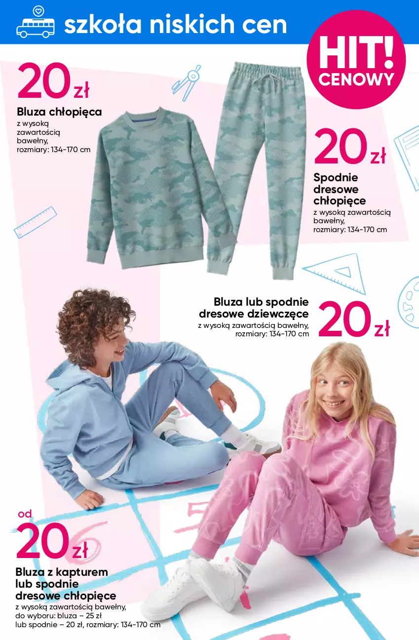 Gazetka promocyjna Pepco - Powrót do szkoły - ważna 22.08 do 04.09.2024 - strona 3 - produkty: Bluza, Bluza z kapturem, Dres, Sok, Spodnie, Spodnie dresowe