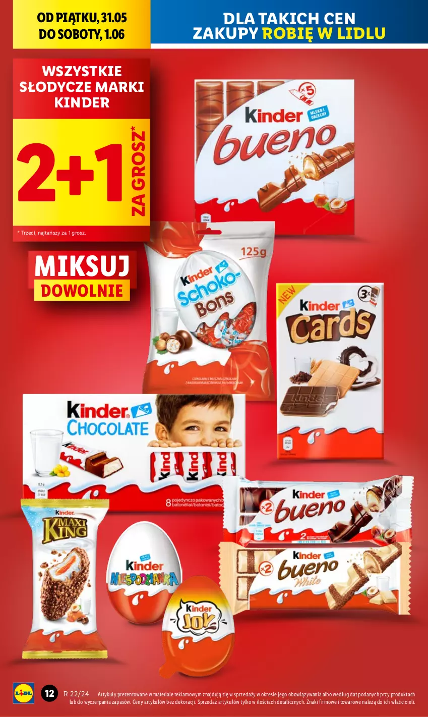 Gazetka promocyjna Lidl - GAZETKA - ważna 31.05 do 01.06.2024 - strona 14 - produkty: Kinder