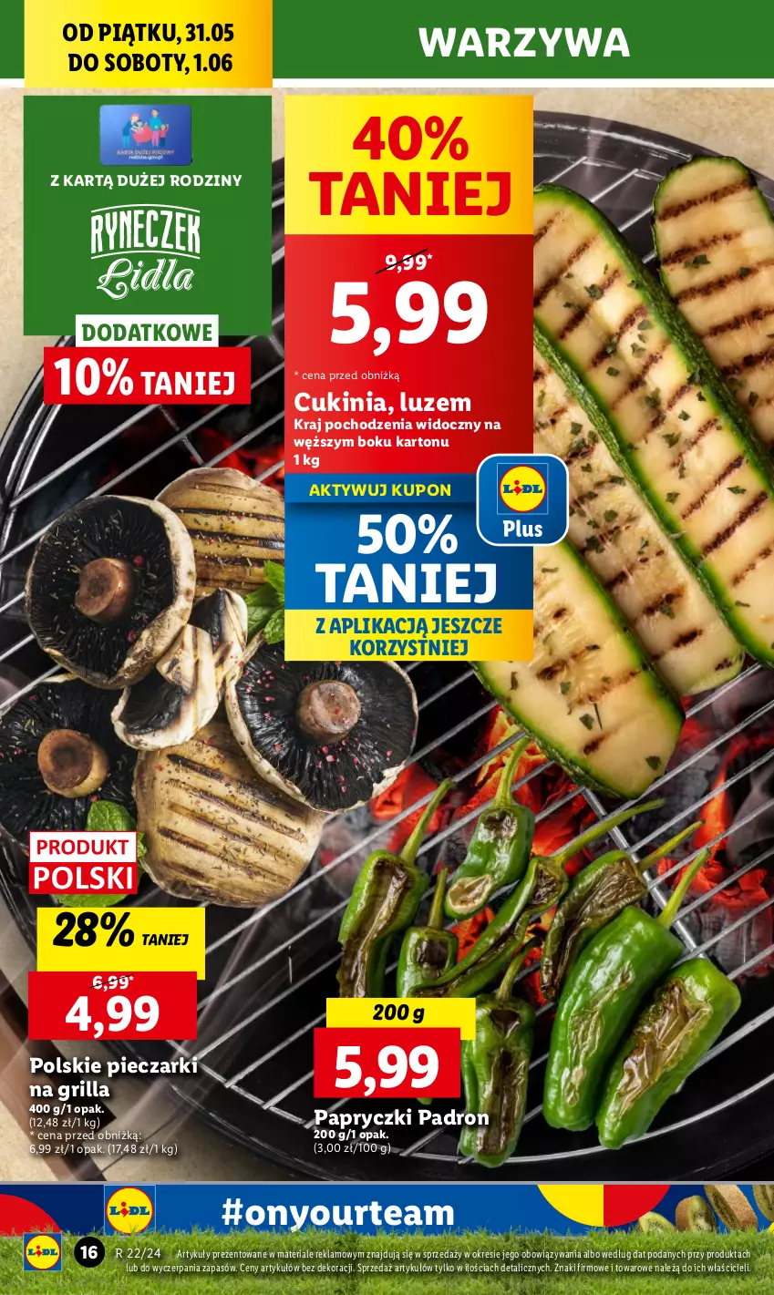 Gazetka promocyjna Lidl - GAZETKA - ważna 31.05 do 01.06.2024 - strona 18 - produkty: Chleb, Dron, Grill, Piec, Ser, Warzywa