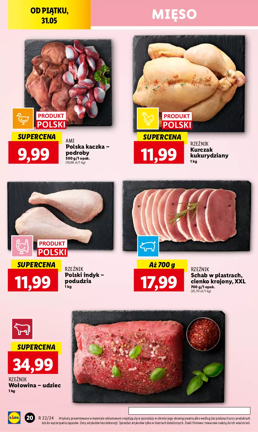 Gazetka promocyjna Lidl - GAZETKA - ważna 31.05 do 01.06.2024 - strona 24 - produkty: Kaczka, Kurczak, Mięso, Wołowina