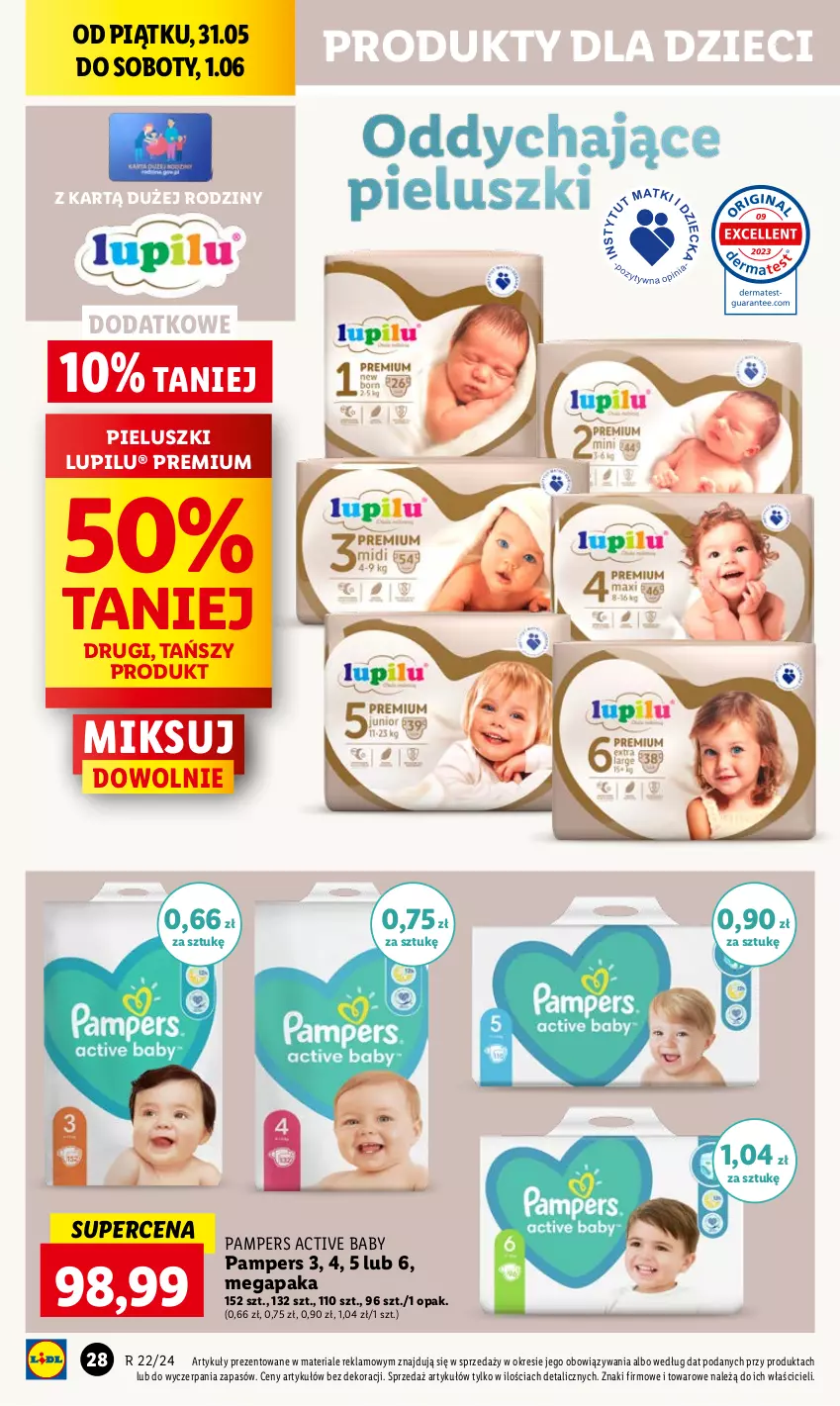 Gazetka promocyjna Lidl - GAZETKA - ważna 31.05 do 01.06.2024 - strona 36 - produkty: Dzieci, Pampers