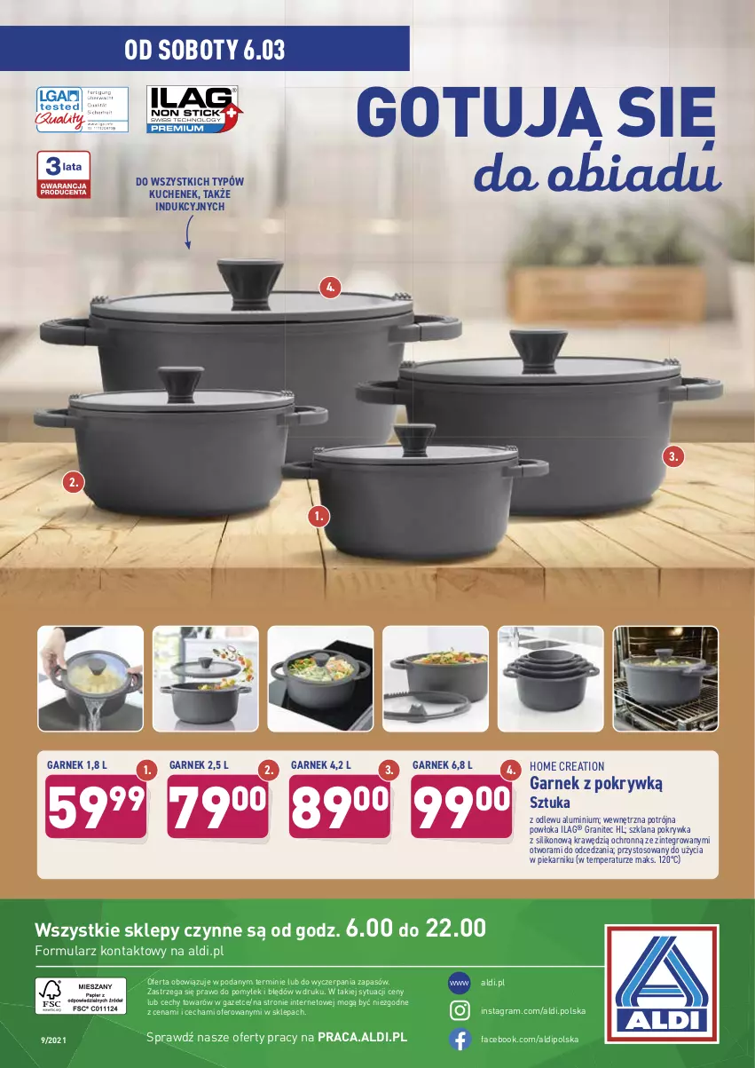 Gazetka promocyjna Aldi - Od Środy i Soboty - ważna 03.03 do 06.03.2021 - strona 12 - produkty: Fa, Garnek, Gra, LANA, Piekarnik