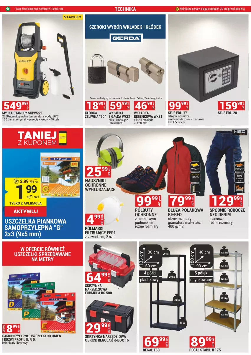 Gazetka promocyjna Merkury Market - ważna 01.09 do 30.09.2023 - strona 31 - produkty: BIC, Bluza, Bluza polarowa, Buty, Drzwi, Gra, Kłódka, Mop, Półbuty, Rama, Regał, Sejf, Skrzynka narzędziowa, Spodnie