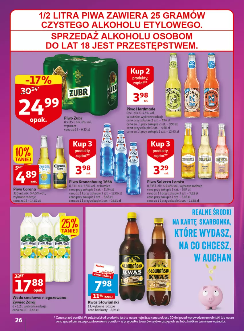 Gazetka promocyjna Auchan - Gazetka Wielkie majowe odkrycia cenowe część #3 Hipermarket Auchan - ważna 11.05 do 17.05.2023 - strona 26 - produkty: Gra, O nas, Piwa, Piwo, Woda