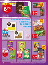 Gazetka promocyjna Auchan - Gazetka Wielkie majowe odkrycia cenowe część #3 Hipermarket Auchan - Gazetka - ważna od 17.05 do 17.05.2023 - strona 22 - produkty: Lubella, Gra, Schogetten, Bell, Chipsy, Kawa, Vitax, Czekolada, Dolce Gusto, Danio, Bella, Herbata, Grejpfrut