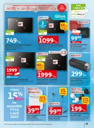 Gazetka promocyjna Auchan - Gazetka Wielkie majowe odkrycia cenowe część #3 Hipermarket Auchan - Gazetka - ważna od 17.05 do 17.05.2023 - strona 35 - produkty: LED TV, Por, JBL, Philips, Słuchawki, Głośnik, Mikrofon, Sony, Kosz, Słuchawki bezprzewodowe, HD ready, LG