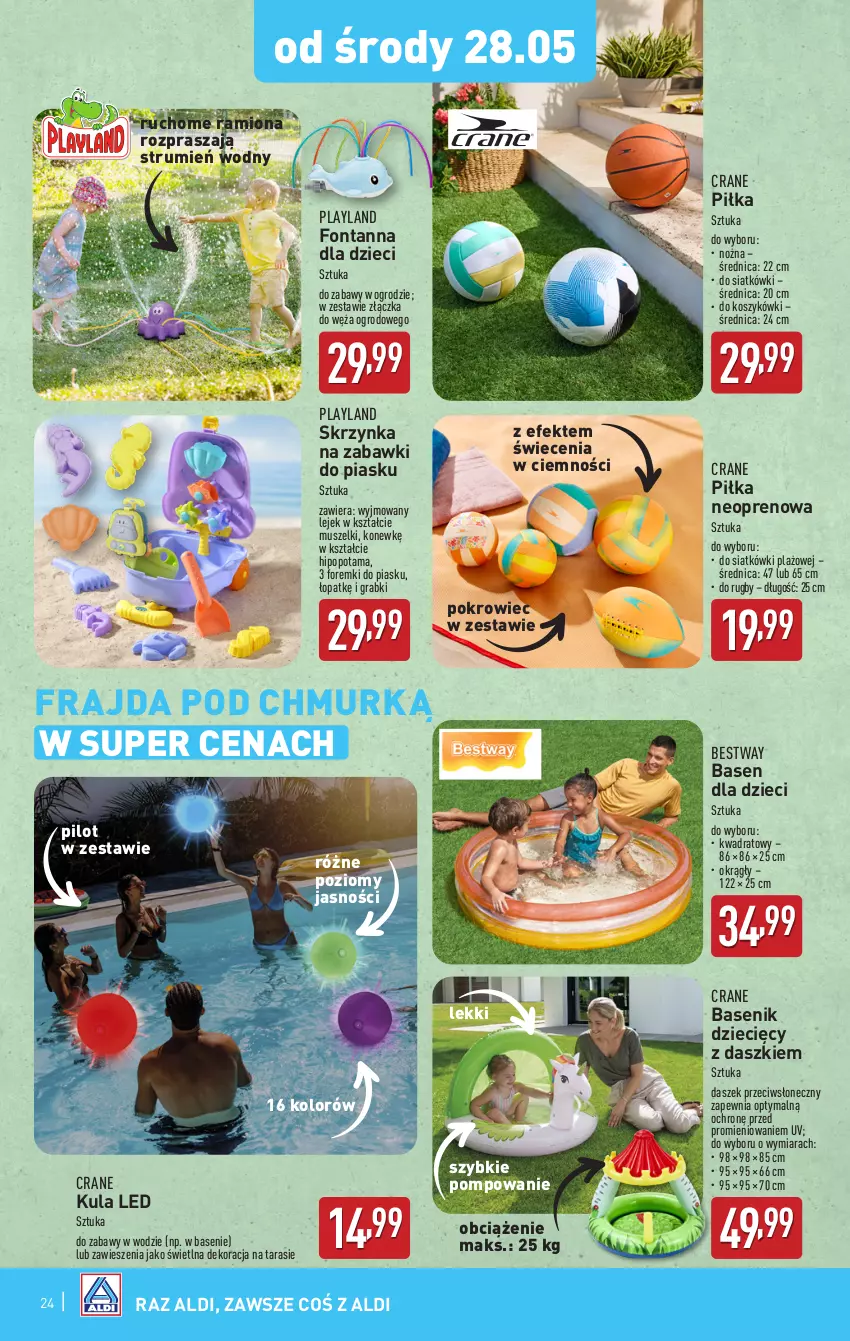 Gazetka promocyjna Aldi - Pełna oferta - ważna 26.05 do 31.05.2025 - strona 24 - produkty: Dzieci, Foremki, Gra, Kosz, Mus, Noż, Pokrowiec, Rum