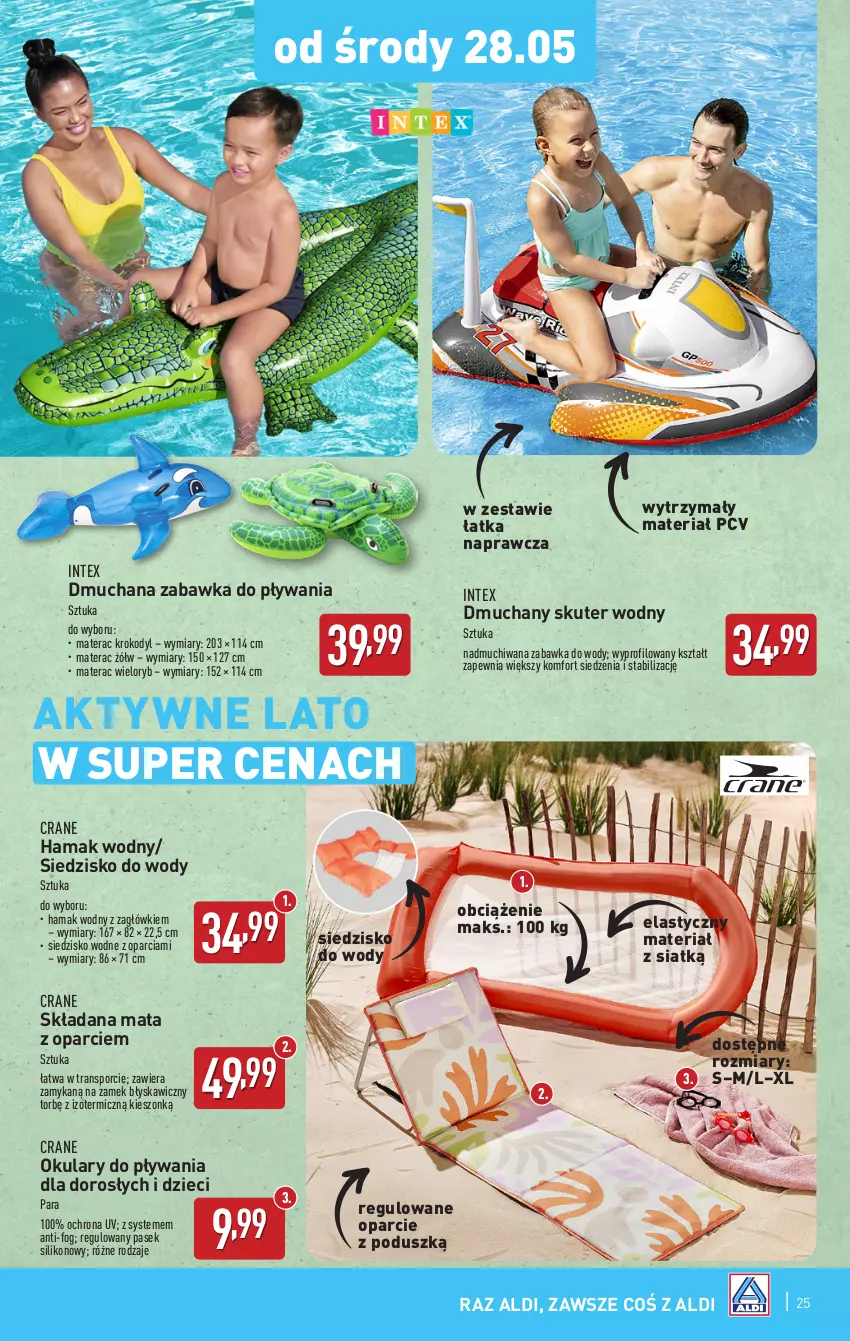 Gazetka promocyjna Aldi - Pełna oferta - ważna 26.05 do 31.05.2025 - strona 25 - produkty: Dzieci, Hama, Materac, Pasek, Por, Siedzisko, Tera, Tran, Zabawka