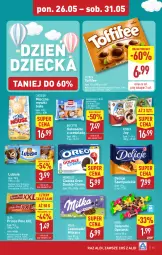 Gazetka promocyjna Aldi - Pełna oferta - Gazetka - ważna od 31.05 do 31.05.2025 - strona 15 - produkty: Lubisie, Ciastka, Prince Polo, Sanki, Mysz, Galaretki, Toffifee, Delicje, Gala, Lanki, Oreo, Kinder, Milka, Kokos
