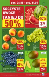 Gazetka promocyjna Aldi - Pełna oferta - Gazetka - ważna od 31.05 do 31.05.2025 - strona 3 - produkty: Winogrona, Brzoskwinie, Owoce, Arbuz, Wino, Mango