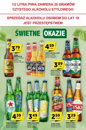 Gazetka promocyjna ABC - Gazetka - ważna od 06.08 do 06.08.2024 - strona 25 - produkty: Piwa, Piwo, Koc, Gin, Gra, Tyskie, Tatra, Piwo jasne, Okocim, Captain Jack