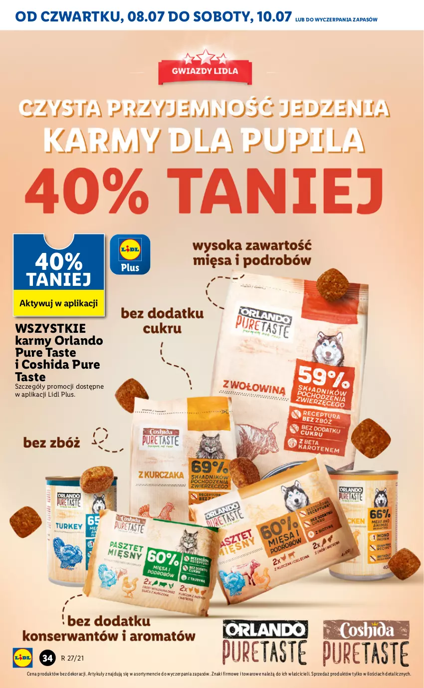 Gazetka promocyjna Lidl - GAZETKA - ważna 08.07 do 10.07.2021 - strona 34 - produkty: Pur