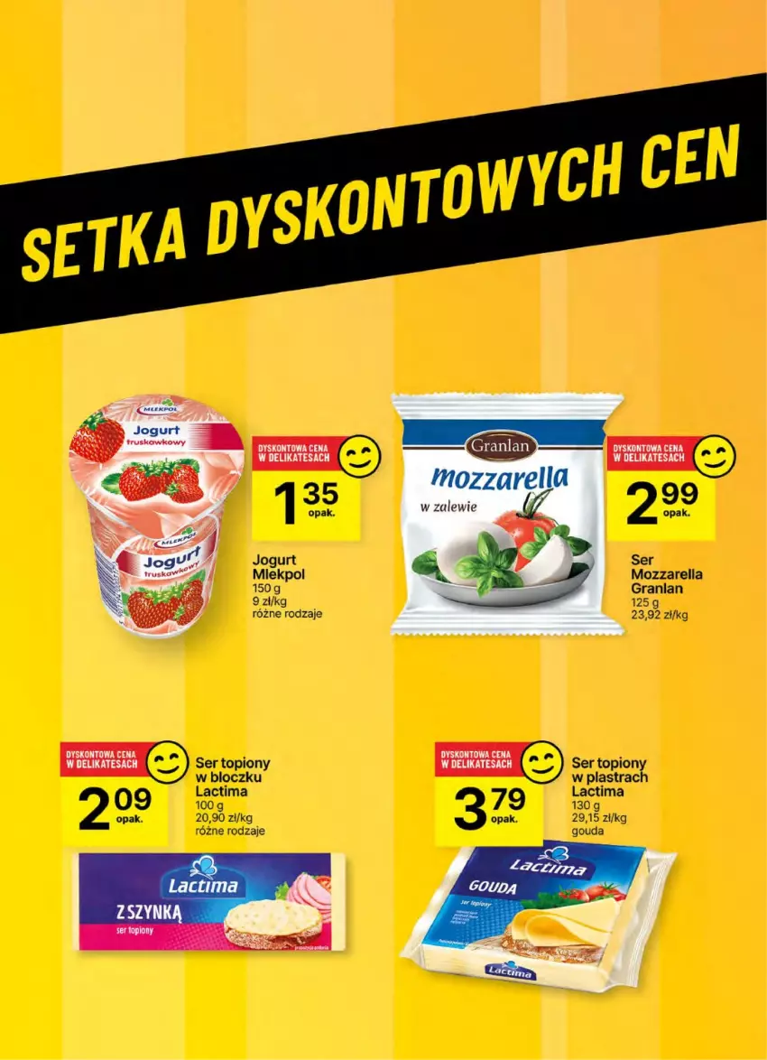 Gazetka promocyjna Delikatesy Centrum - NOWA GAZETKA Delikatesy Centrum od 12 września! 12-18.09.2024 - ważna 12.09 do 18.09.2024 - strona 45 - produkty: Gouda, Gra, Jogurt, Mozzarella, Ser, Ser topiony, Top