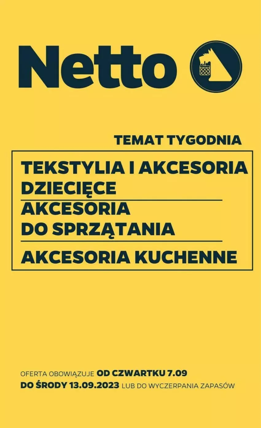 Gazetka promocyjna Netto - ważna 07.09 do 13.09.2023 - strona 1 - produkty: Dzieci