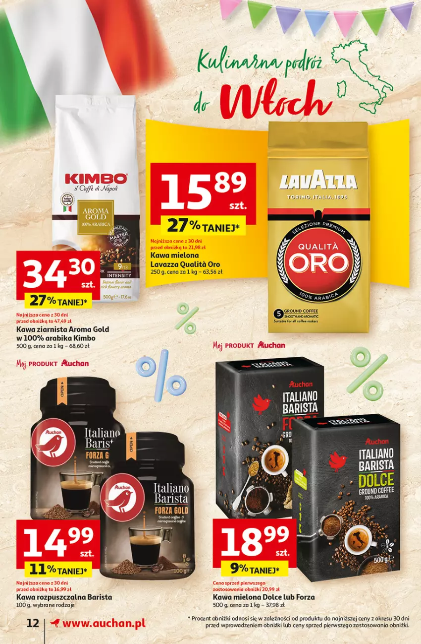 Gazetka promocyjna Auchan - Gazetka Jeszcze taniej na urodziny Supermarket Auchan - ważna 09.05 do 15.05.2024 - strona 12 - produkty: Kawa, Kawa mielona, Kawa rozpuszczalna, Kawa ziarnista, Lavazza