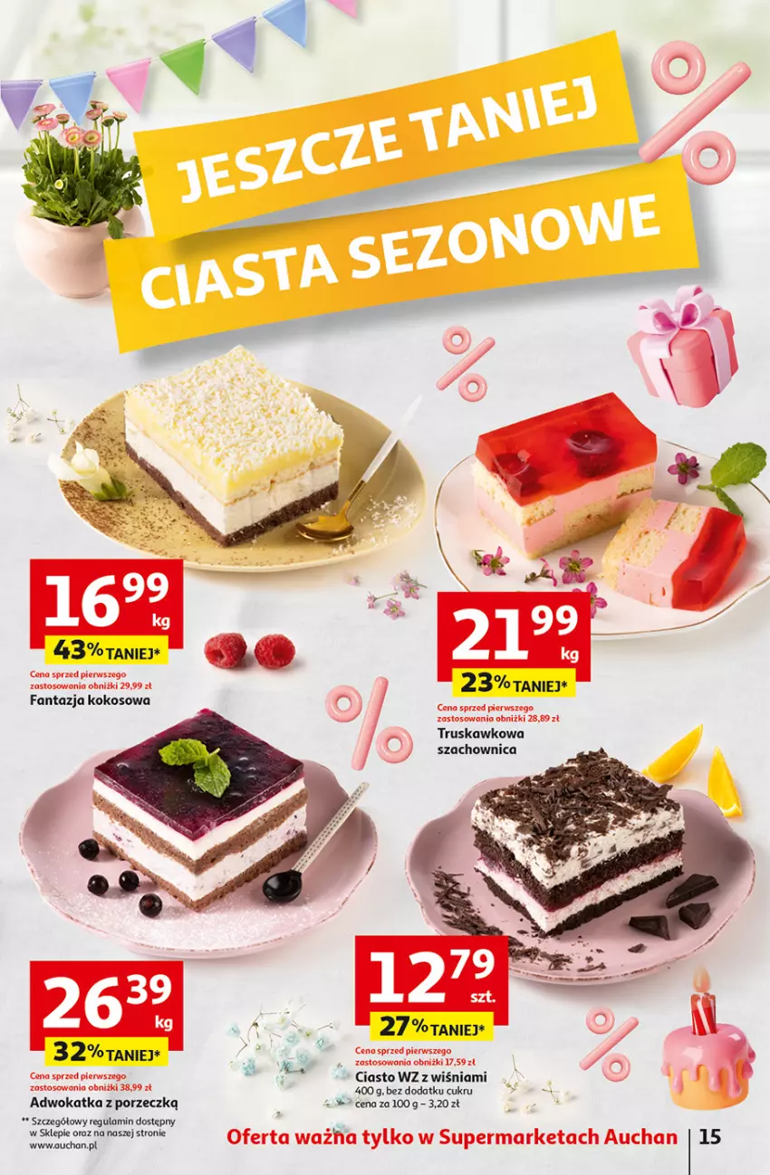 Gazetka promocyjna Auchan - Gazetka Jeszcze taniej na urodziny Supermarket Auchan - ważna 09.05 do 15.05.2024 - strona 15 - produkty: Fa, Fanta, Kokos, Por