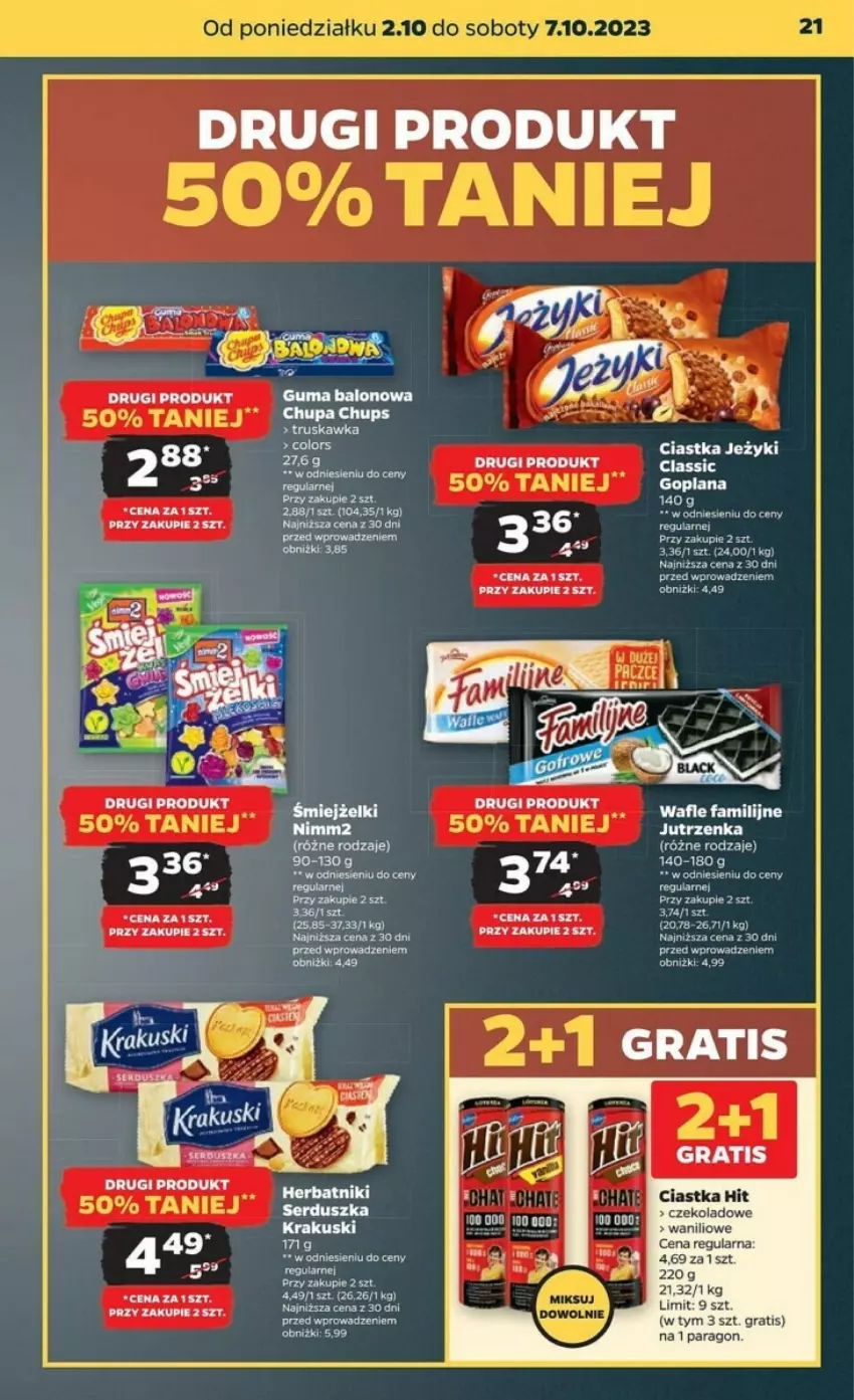 Gazetka promocyjna Netto - ważna 02.10 do 07.10.2023 - strona 14 - produkty: Ciastka, Fa, Goplana, Gra, Jeżyki, Jutrzenka, Krakus, Krakuski, LANA, LG, Ser, Wafle