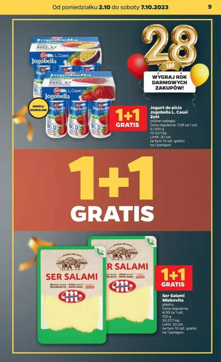 Gazetka promocyjna Netto - ważna 02.10 do 07.10.2023 - strona 28 - produkty: Bell, Bella, Gra, Jogobella, Jogurt, Salami, Ser, Ser salami