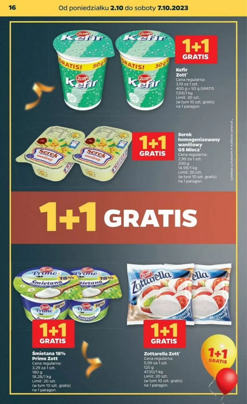 Gazetka promocyjna Netto - ważna 02.10 do 07.10.2023 - strona 8 - produkty: Fa, Gra, Kefir, Zott