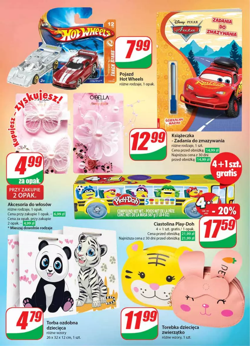 Gazetka promocyjna Dino - Gazetka 20 / 2024 - ważna 15.05 do 21.05.2024 - strona 48 - produkty: Dzieci, Gra, Hot Wheels, Play-Doh, Pojazd, Torba