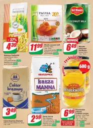 Gazetka promocyjna Dino - Gazetka 20 / 2024 - Gazetka - ważna od 21.05 do 21.05.2024 - strona 16 - produkty: Makaron, Cukier, Diamant, Tagliatelle, Syrop, Brzoskwinie, Kasza, Kokos, Monte