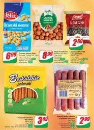 Gazetka promocyjna Dino - Gazetka 20 / 2024 - Gazetka - ważna od 21.05 do 21.05.2024 - strona 45 - produkty: Cebula, Ser, Orzeszki, Słonecznik turecki, Beskidzki, Słonpol, Chrupki, Felix, Aksam, Woda, Orzeszki ziemne, Kakao, Miecz