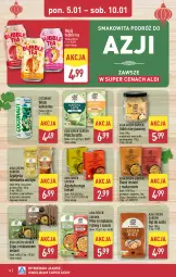 Gazetka promocyjna Aldi - Pełna oferta - Gazetka - ważna od 10.01 do 10.01.2026 - strona 16 - produkty: Kurczak, Ryż do sushi, Makaron, Sos, Ryż, Smakowita, Zupa, Makaron ryżowy, Pędy bambusa, Kiełki, Sushi, Woda, Napój, Mieszanka warzyw, Kokos, Imbir