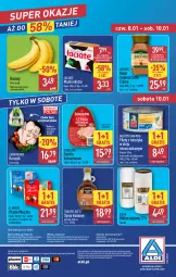 Gazetka promocyjna Aldi - Pełna oferta - Gazetka - ważna od 10.01 do 10.01.2026 - strona 34 - produkty: Kurczak, Banany, Kawa rozpuszczalna, Sok, Ser, Por, Gra, Sokołów, Kawa, O nas, Szynka konserwowa, Golden Seafood, Szynka, Mleczko, Ptasie mleczko, Syrop, Tuńczyk, E. Wedel, Biuro, Jacobs, Masło, Olej, Wkład olejowy