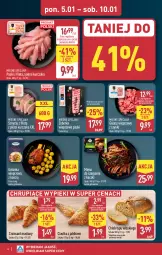 Gazetka promocyjna Aldi - Pełna oferta - Gazetka - ważna od 10.01 do 10.01.2026 - strona 6 - produkty: Kurczak, Chleb typu włoskiego, Mięsne specjały, Croissant, Chleb, Golonka wieprzowa, Mięso