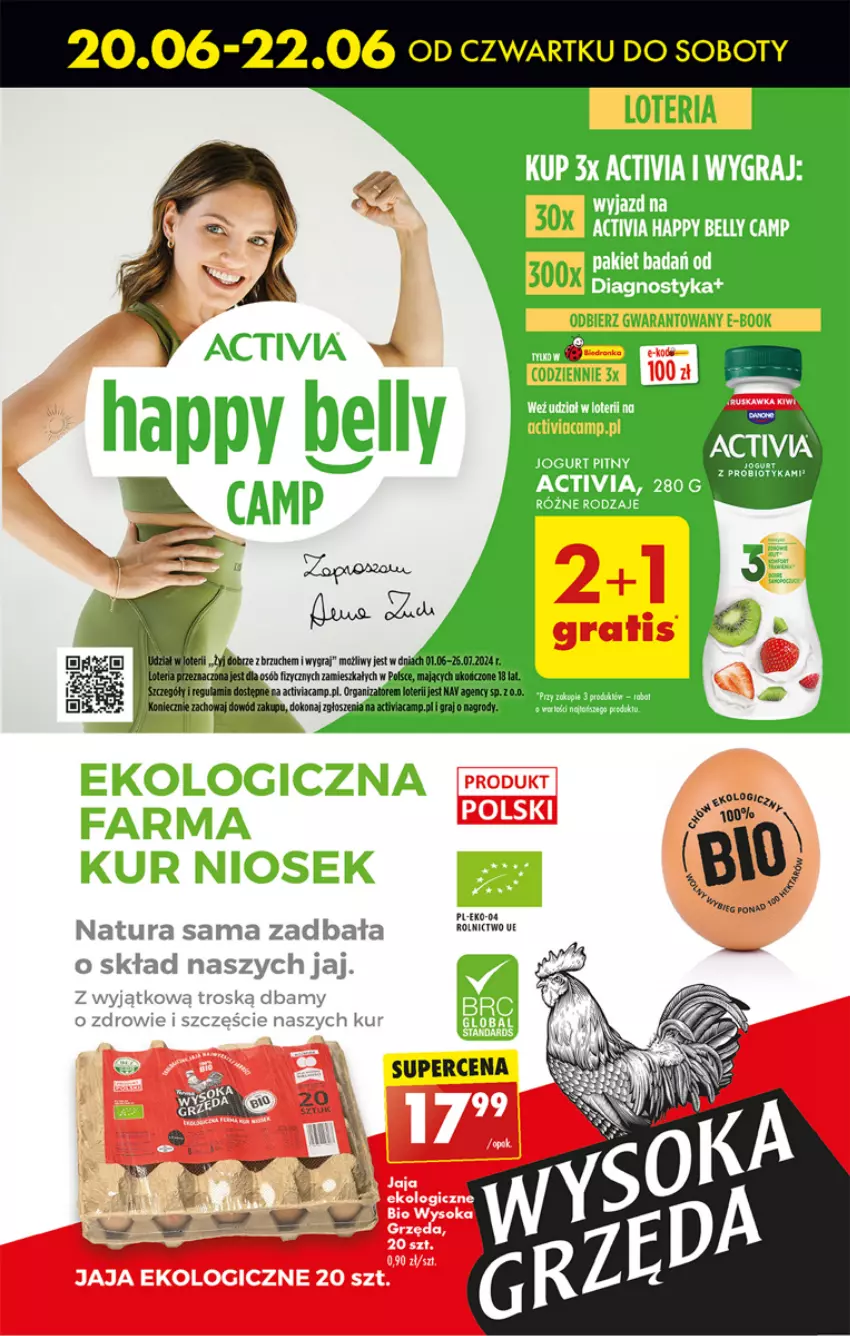 Gazetka promocyjna Biedronka - Od czwartku - ważna 20.06 do 26.06.2024 - strona 37 - produkty: Activia, Gra, Jaja, Sok