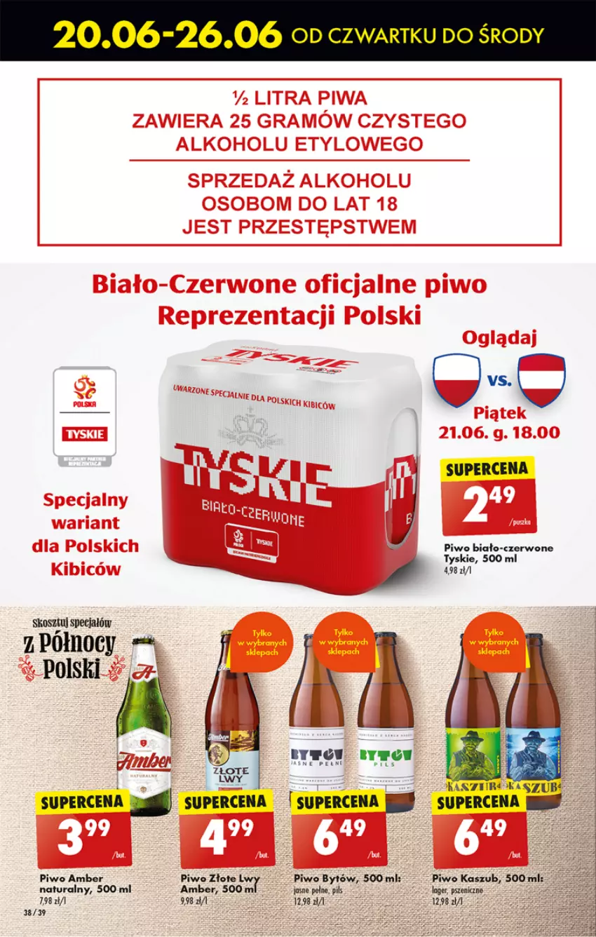 Gazetka promocyjna Biedronka - Od czwartku - ważna 20.06 do 26.06.2024 - strona 42 - produkty: Kosz, Piwo, Tyskie