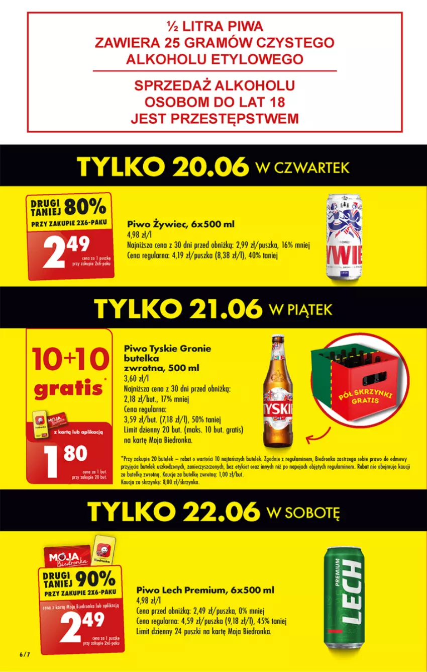 Gazetka promocyjna Biedronka - Od czwartku - ważna 20.06 do 26.06.2024 - strona 8 - produkty: Dron, Gra, Lech Premium, Piwa, Piwo, Tyskie