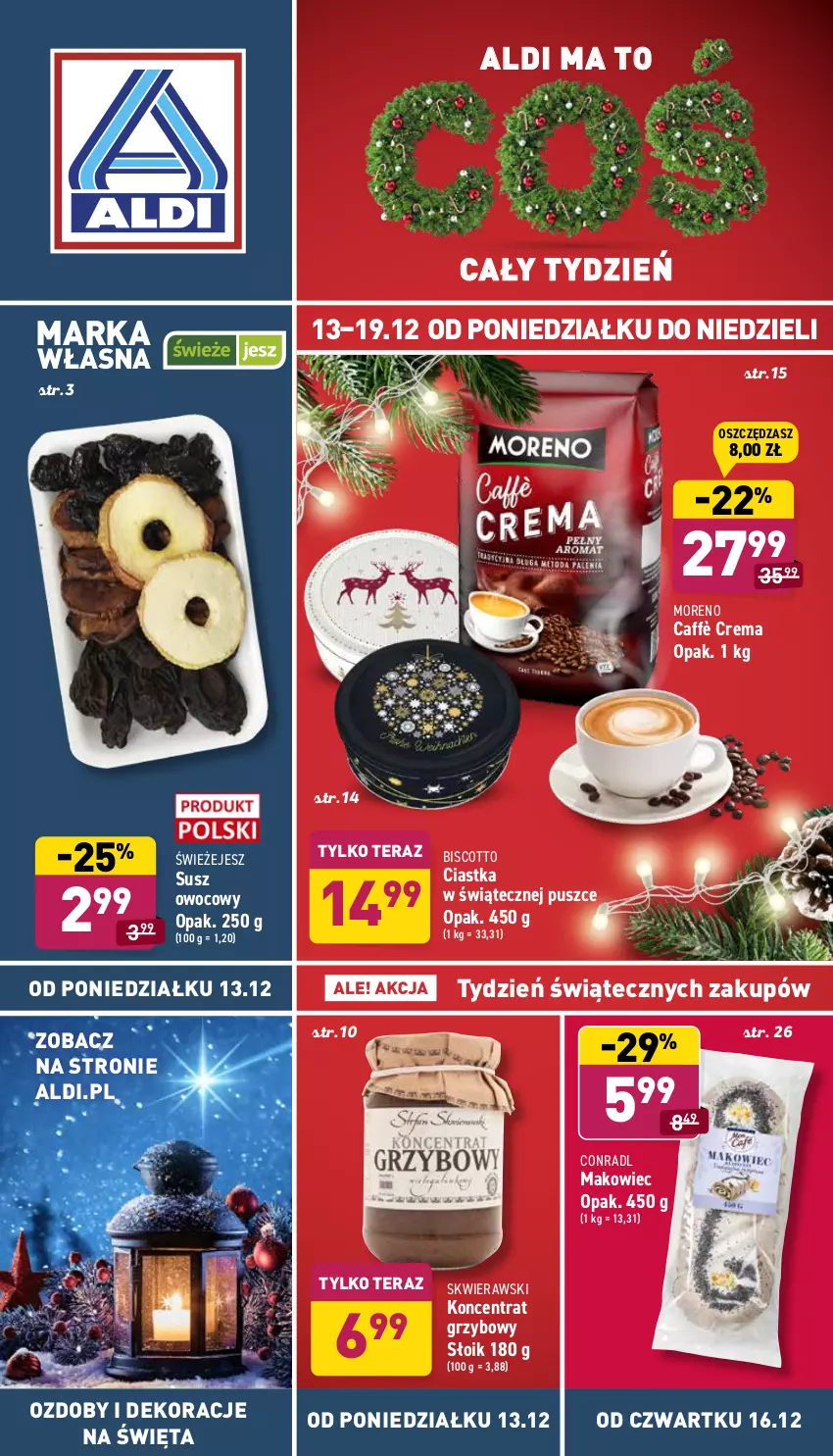 Gazetka promocyjna Aldi - ważna 13.12 do 19.12.2021 - strona 1 - produkty: Ciastka, Makowiec, Tera