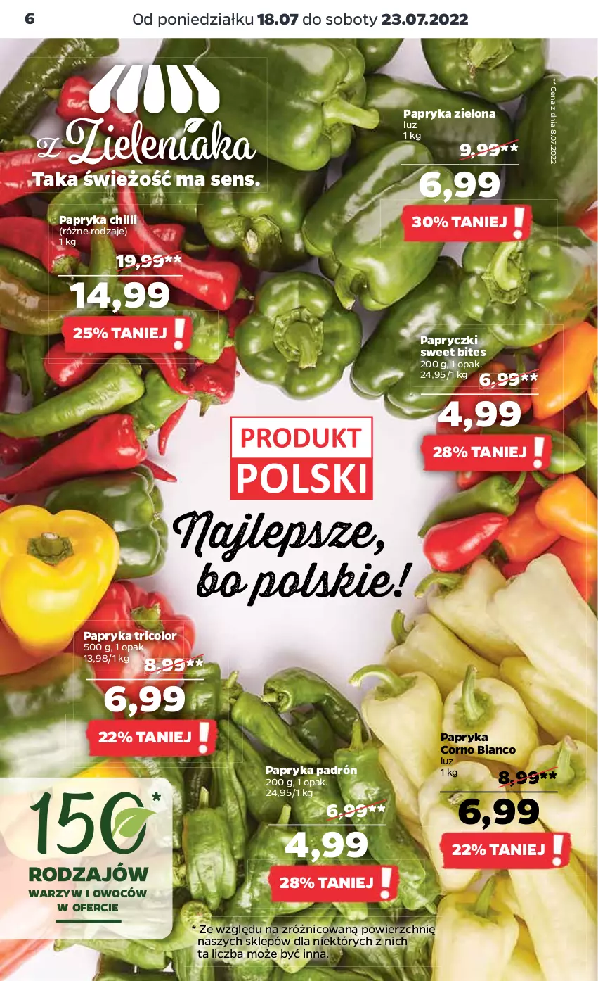 Gazetka promocyjna Netto - Artykuły spożywcze oraz Akcesoria i dodatki - ważna 18.07 do 23.07.2022 - strona 6 - produkty: Papryka