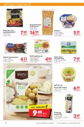 Gazetka promocyjna Makro - Najlepsze oferty - Gazetka - ważna od 31.10 do 31.10.2022 - strona 6 - produkty: Pierogi, Hummus, Mus, Hot dog, Groszek ptysiowy, Hamburger, Tarta, Virtu, Burger, Artykuły spożywcze, Słynne, Bułka tarta, Słynne MR Roślinne, Masło, Bułka, Groszek