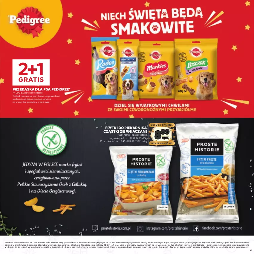 Gazetka promocyjna Stokrotka - Mikołajki - ważna 21.11.2023 do 11.12.2024 - strona 41 - produkty: Frytki, Gra, Mięso, Owoce, Pedigree, Piekarnik, Por, Warzywa