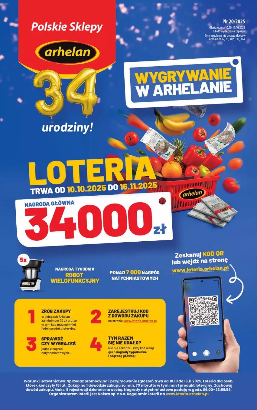 Gazetka promocyjna Arhelan - Gazetka - ważna 10.10 do 19.10.2025 - strona 1 - produkty: Gra