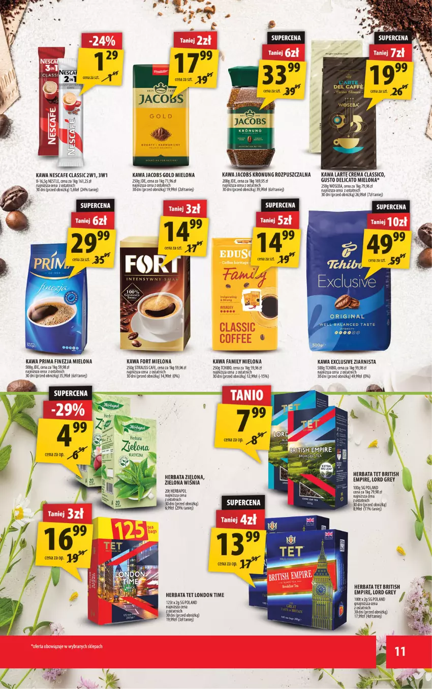 Gazetka promocyjna Arhelan - Gazetka - ważna 10.10 do 19.10.2025 - strona 11 - produkty: Brit, Fa, Gin, Herbapol, Herbata, Jacobs, Kawa, LG, Prima, Tchibo, Woseba
