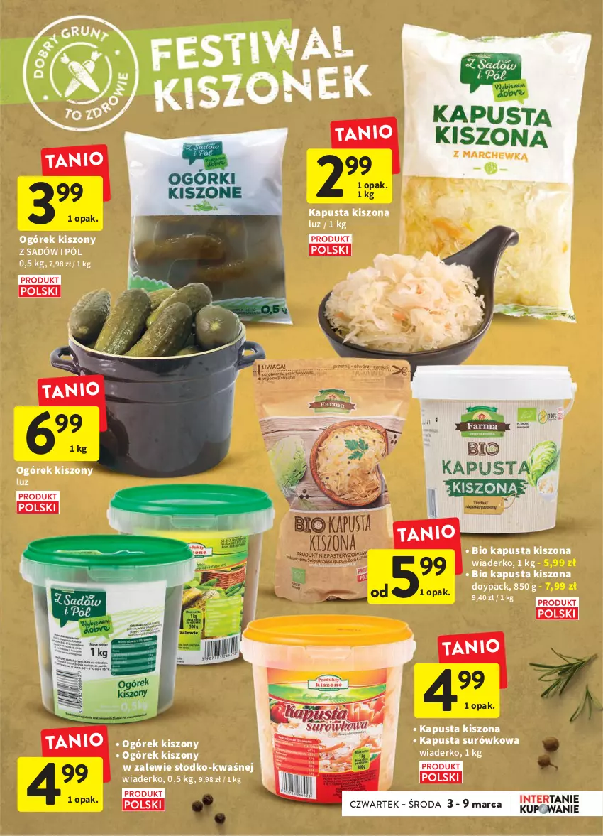 Gazetka promocyjna Intermarche - Spożywcza - ważna 03.02 do 09.02.2022 - strona 11 - produkty: Ogórek