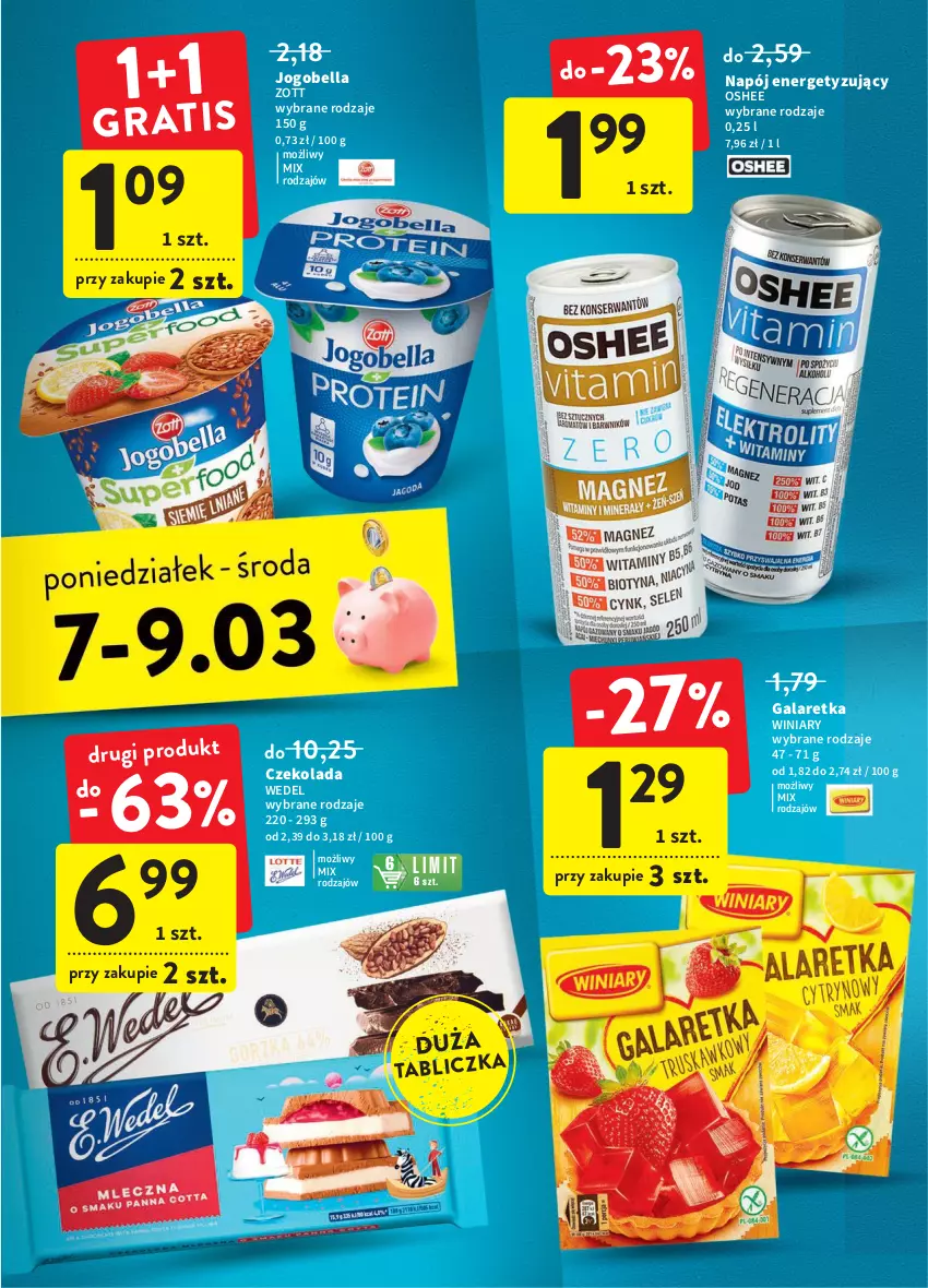 Gazetka promocyjna Intermarche - Spożywcza - ważna 03.02 do 09.02.2022 - strona 39 - produkty: Bell, Bella, Czekolada, Gala, Galaretka, Jogobella, Napój, Oshee, Winiary, Zott